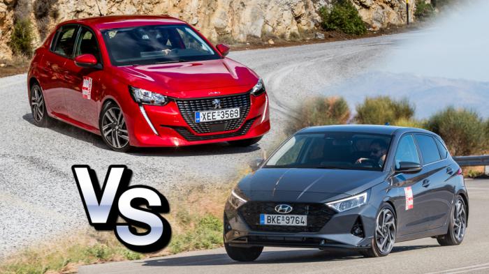 Σύγκριση: Το Hyundai i20 απέναντι στο Peugeot 208 